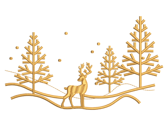 Winter Deer Forest Embroidery: A Craft Fair Review